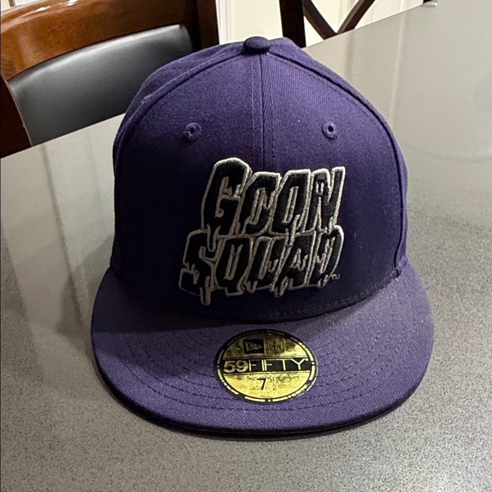 Purple 59FIFTY Cap with Embroidered Design-Goon Squad
